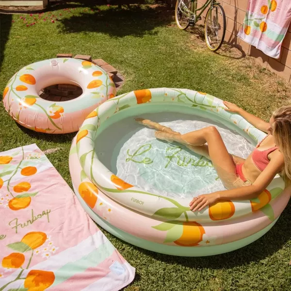 FUNBOY amp Malibu Barbie Luxury Inflatable Summer Dream Kiddie Pool Perfect For A Summer Pool Party MediumEuropean Resort