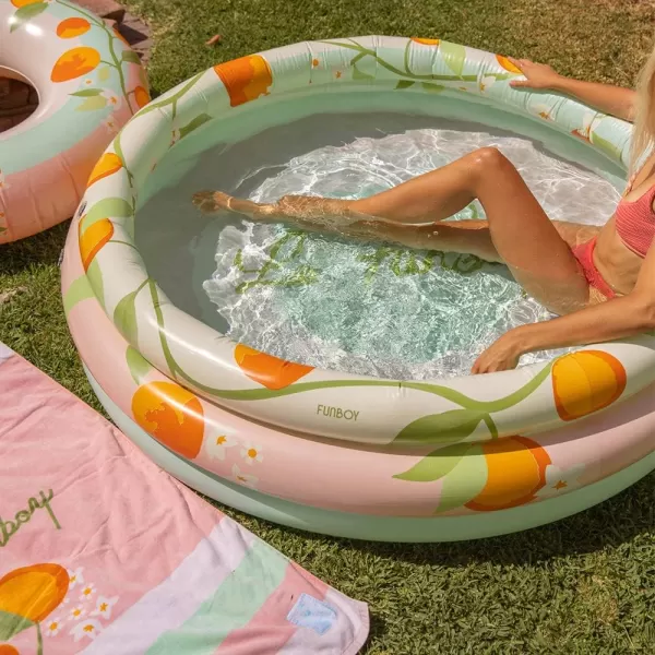 FUNBOY amp Malibu Barbie Luxury Inflatable Summer Dream Kiddie Pool Perfect For A Summer Pool Party MediumEuropean Resort