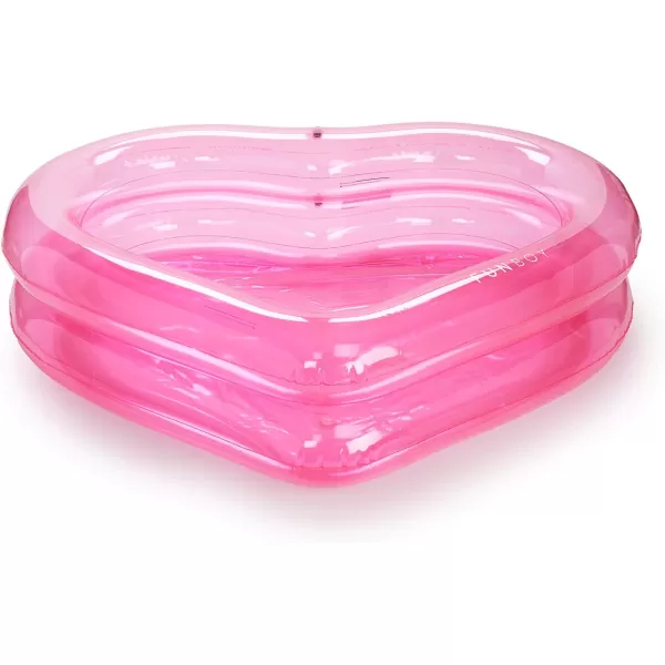 FUNBOY amp Malibu Barbie Luxury Inflatable Summer Dream Kiddie Pool Perfect For A Summer Pool Party MediumPink Heart