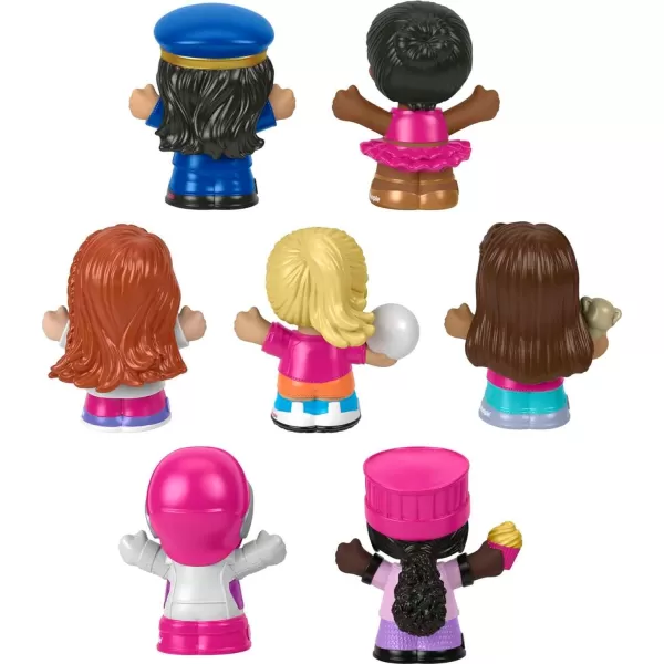 FisherPrice Little People Barbie Toddler Toys Figure 6 Pack for Preschool Pretend Play Ages 18 Months7Pack