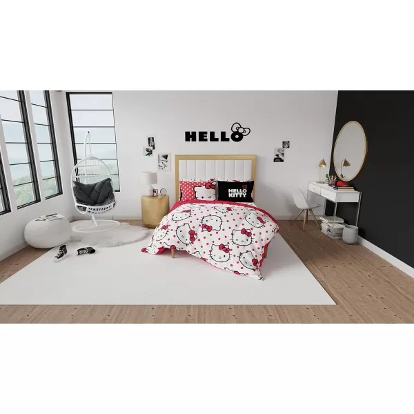 Franco Barbie Barbiecore Bedding Super Soft Comforter and Sheet Set with Sham 5 Piece Twin Size College Dorm Essentials Official Licensed ProductHello Kitty 7 Piece Queen Size