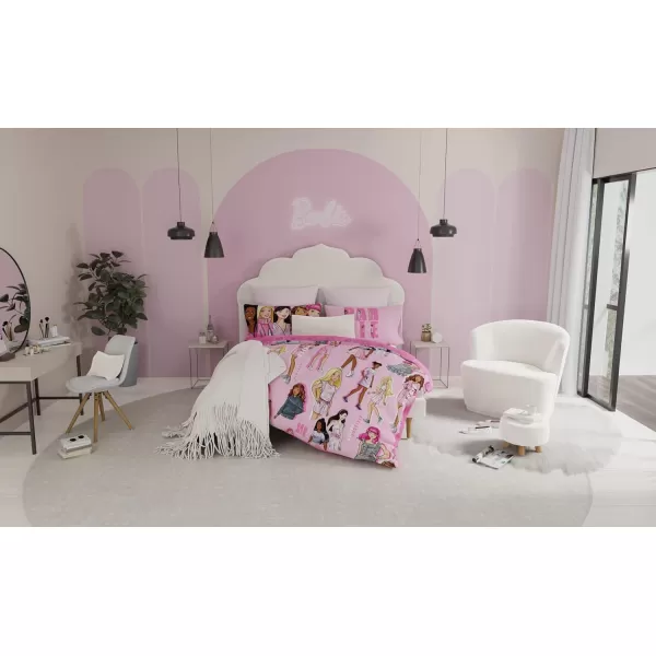 Franco Barbie Barbiecore Bedding Super Soft Comforter and Sheet Set with Sham 7 Piece Full Size Official Licensed ProductFranco Barbie Barbiecore Bedding Super Soft Comforter and Sheet Set with Sham 7 Piece Full Size Official Licensed Product