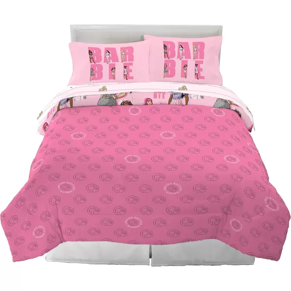 Franco Barbie Barbiecore Bedding Super Soft Comforter and Sheet Set with Sham 7 Piece Full Size Official Licensed ProductFranco Barbie Barbiecore Bedding Super Soft Comforter and Sheet Set with Sham 7 Piece Full Size Official Licensed Product