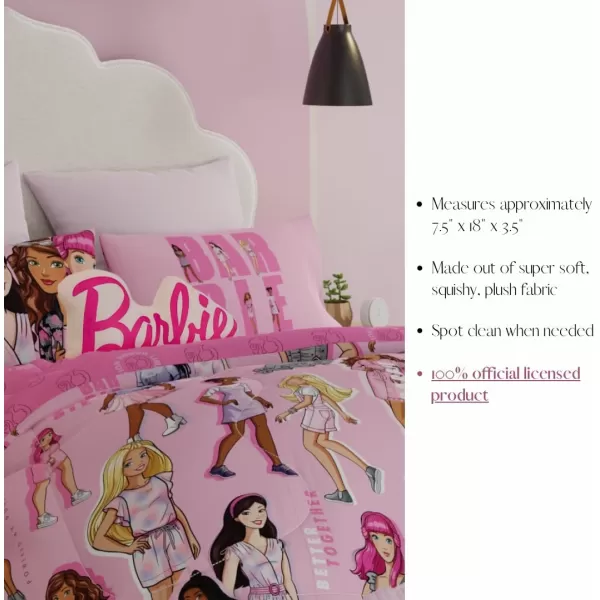 Franco Barbie Movie Luxe Super Soft Plush Squishy Decorative Pillow 17 InchBarbie 17 Inch