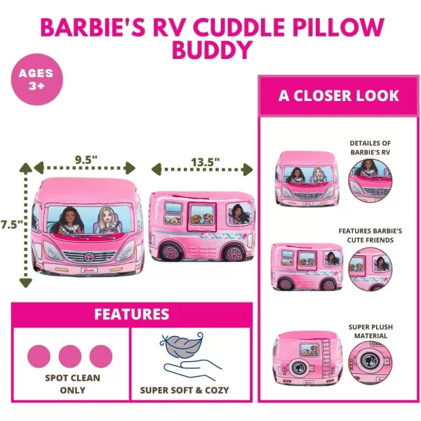 Franco Barbie Purse Pillow Bedding Super Soft Plush Pink PurseBag Shapped Cuddle Pillow Buddy 100 Official Licensed Barbie Product1 Count Pack of 1 Barbie Rv Camper