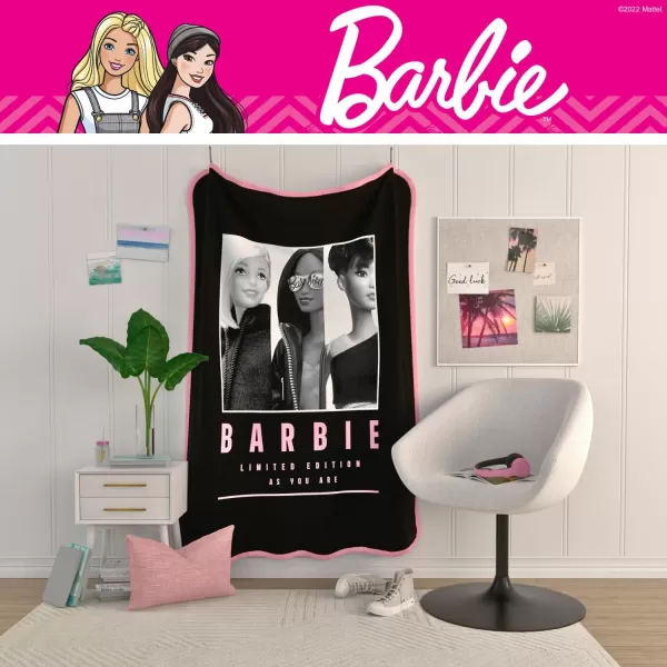 Franco Collectibles Barbie Movie Bedding Super Soft Plush Luxury Faux Fur Throw 50 in x 60 in Official Licensed ProductBarbie as You Are