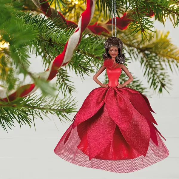 Hallmark Keepsake Christmas Ornament plastic 2022 Holiday Barbie Doll2022 Black Holiday Barbie Barbie Doll