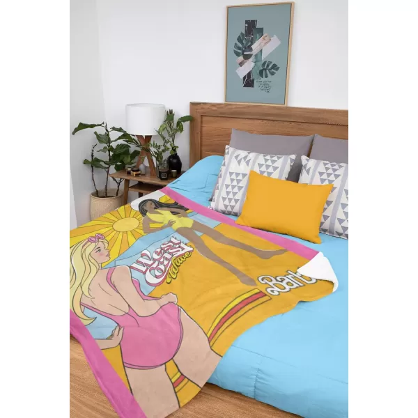 INTIMO Mattel Barbie West Coast Wave Beach Nikki Plush Soft Throw Blanket Wall ScrollINTIMO Mattel Barbie West Coast Wave Beach Nikki Plush Soft Throw Blanket Wall Scroll