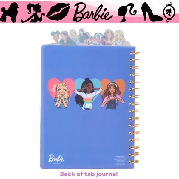 Innovative Designs Barbie Tab Journal Notebook Spiral Bound 96 Lined Pages 8 x 7 inches PurpleInnovative Designs Barbie Tab Journal Notebook Spiral Bound 96 Lined Pages 8 x 7 inches Purple