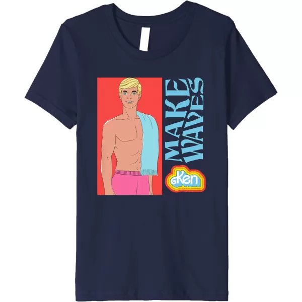 Ken  Make Waves Premium TShirtNavy Blue