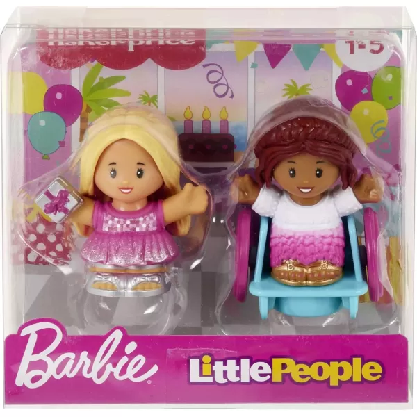 Little People Barbie Toddler Toys Party Figure Pack 2 Characters for Pretend Play Ages 18 MonthsParty