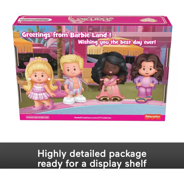 Little People Collector Barbie The Movie Special Edition Set in Display Gift Package for Adults amp Fans 4 FiguresLittle People Collector Barbie The Movie Special Edition Set in Display Gift Package for Adults amp Fans 4 Figures