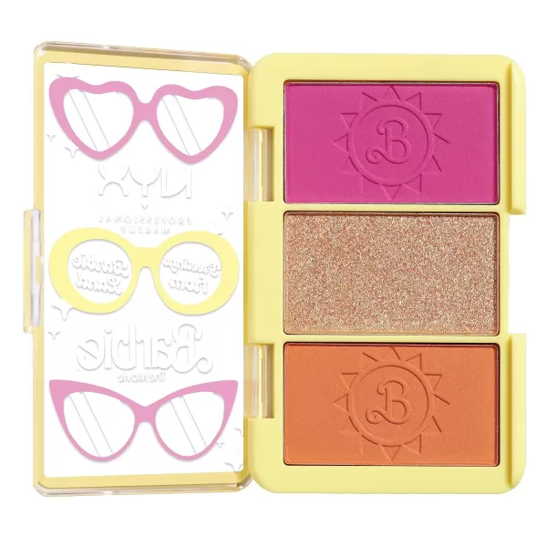 NYX PROFESSIONAL MAKEUP BARBIE Mini Cheek Palette  Greeting From BARBIE LandNYX PROFESSIONAL MAKEUP BARBIE Mini Cheek Palette  Greeting From BARBIE Land