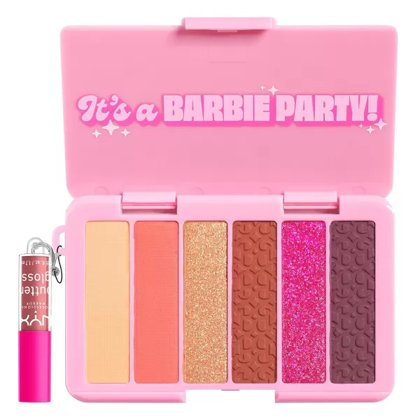 NYX PROFESSIONAL MAKEUP BARBIE Mini Eye Palette  Its a BARBIE PartyNYX PROFESSIONAL MAKEUP BARBIE Mini Eye Palette  Its a BARBIE Party