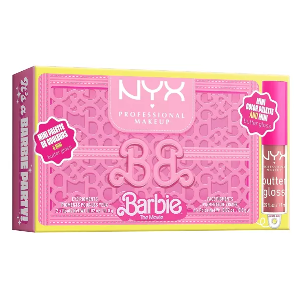 NYX PROFESSIONAL MAKEUP BARBIE Mini Eye Palette  Its a BARBIE PartyNYX PROFESSIONAL MAKEUP BARBIE Mini Eye Palette  Its a BARBIE Party