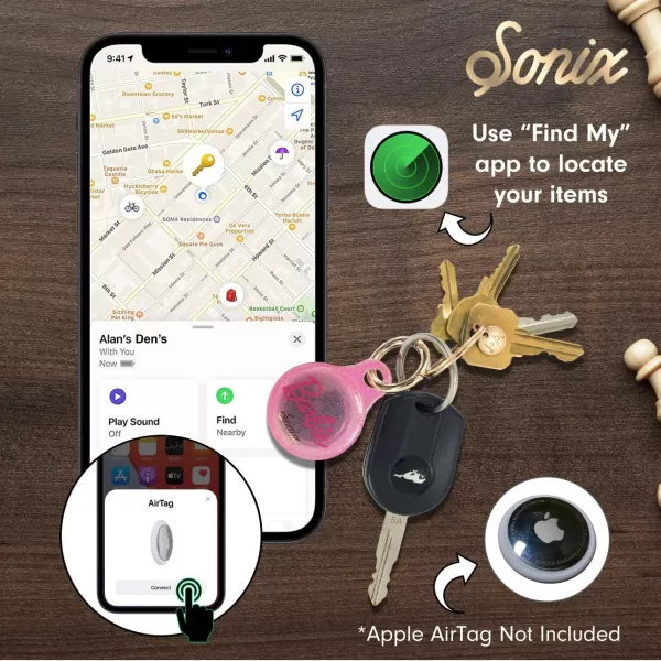 Sonix Cases for Apple AirTags with Keychain Barbie  IconicBarbie  Iconic