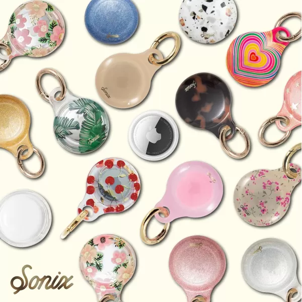 Sonix Cases for Apple AirTags with Keychain Barbie  IconicCottage Floral Pink
