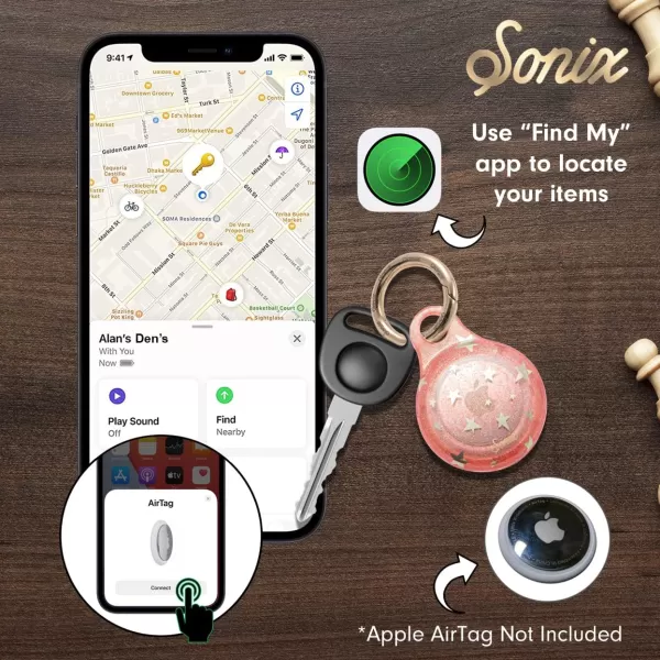 Sonix Cases for Apple AirTags with Keychain Barbie  IconicPink Illusion