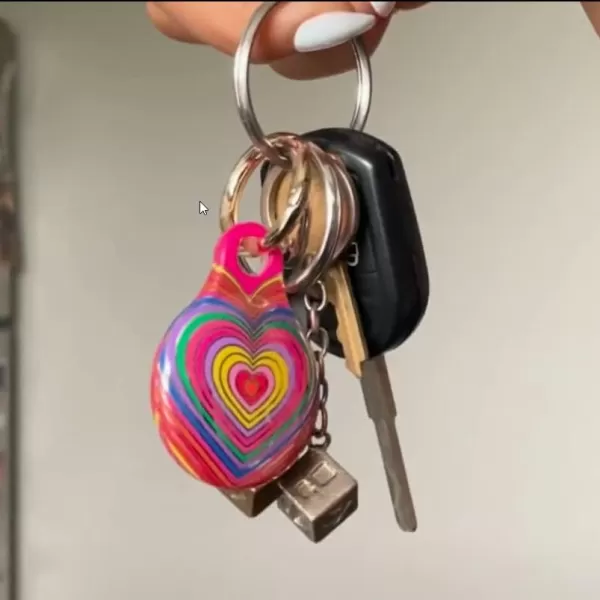 Sonix Cases for Apple AirTags with Keychain Barbie  IconicRainbow Heart