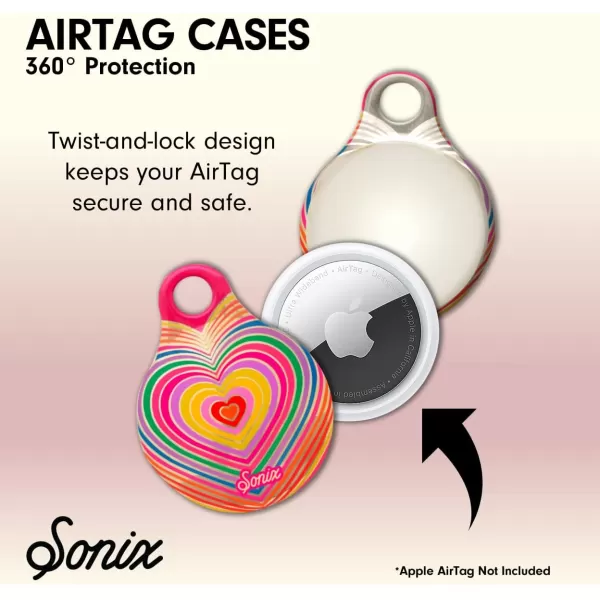 Sonix Cases for Apple AirTags with Keychain Barbie  IconicRainbow Heart