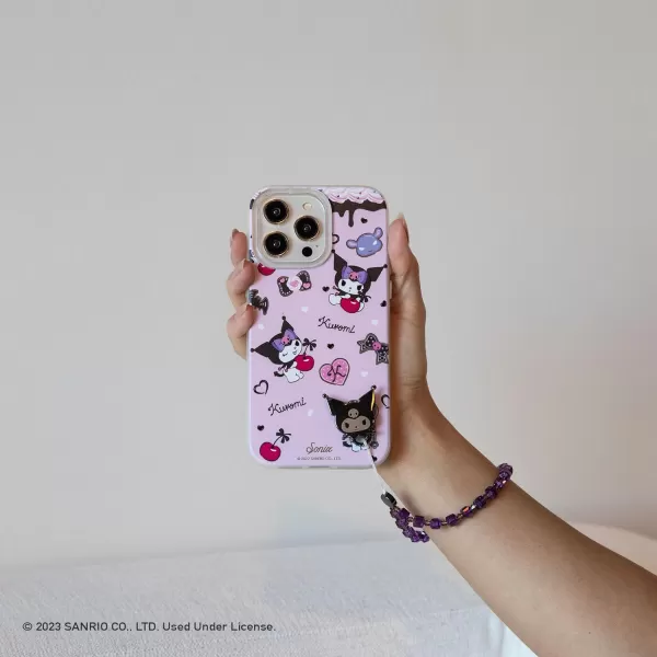 Sonix x Barbie Adhesive Phone Wristlet Beaded PinkWhiteKur Omi