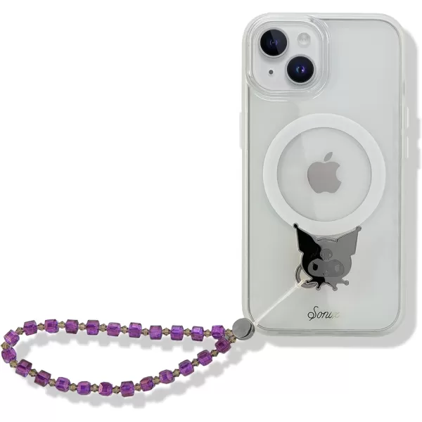 Sonix x Barbie Adhesive Phone Wristlet Beaded PinkWhiteKur Omi