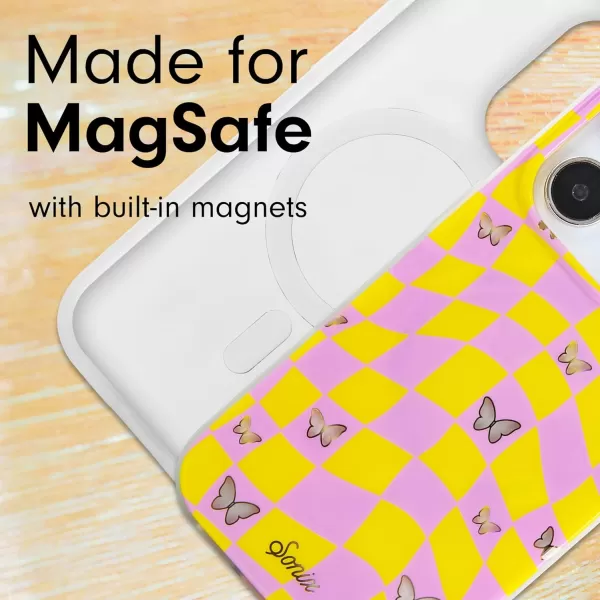 Sonix x Barbie Case for iPhone 14 and iPhone 13  Compatible with MagSafe  10ft Drop Tested  Totally BarbieiPhone 14  iPhone 13 Checkmate Butterfly