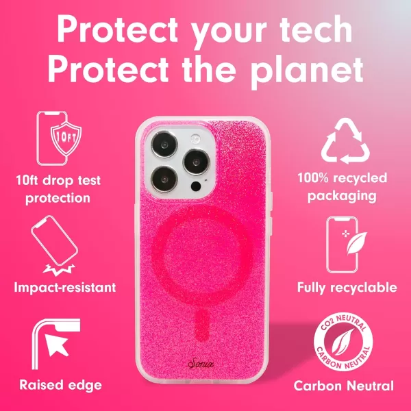 Sonix x Barbie Case for iPhone 14 and iPhone 13  Compatible with MagSafe  10ft Drop Tested  Totally BarbieiPhone 14 Pro Max Pink Punch