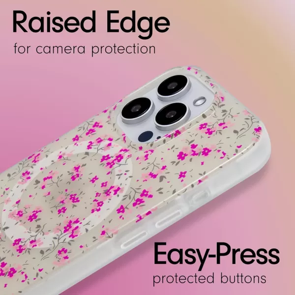 Sonix x Barbie Case for iPhone 15 Pro  Compatible with MagSafe  10ft Drop Tested  IconiciPhone 15 Pro Cottage Floral Pink