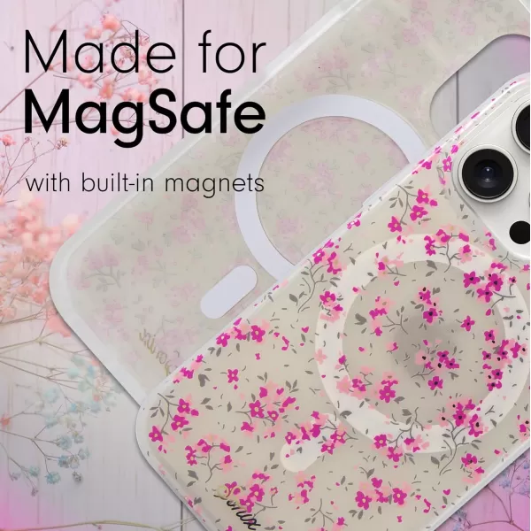 Sonix x Barbie Case for iPhone 15 Pro  Compatible with MagSafe  10ft Drop Tested  IconiciPhone 15 Pro Cottage Floral Pink