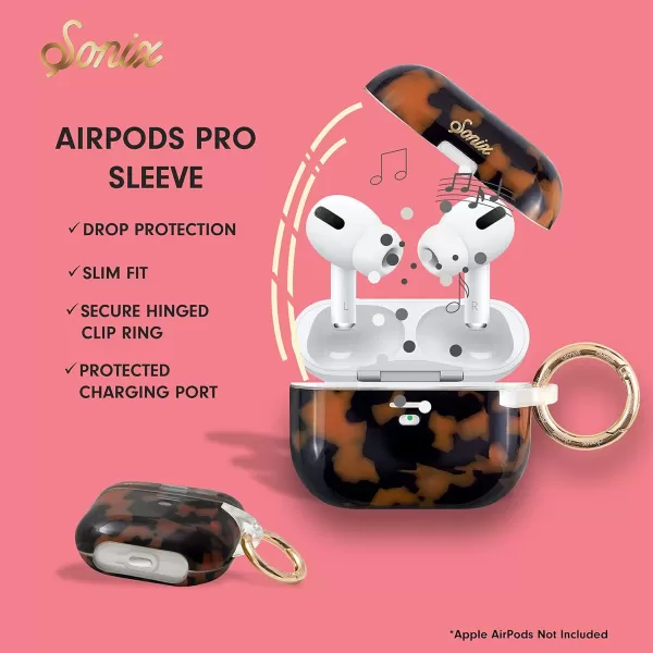 Sonix x Barbie Hard AirPods Pro Case with Keychain for AirPods Pro Palm ParadiseBrown Tort