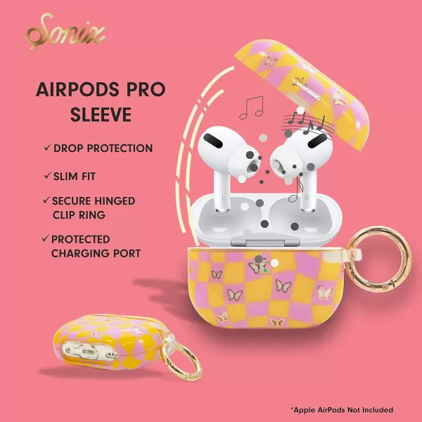 Sonix x Barbie Hard AirPods Pro Case with Keychain for AirPods Pro Palm ParadiseCheckmate Butterfly