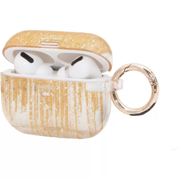 Sonix x Barbie Hard AirPods Pro Case with Keychain for AirPods Pro Palm ParadiseDrippin Gold