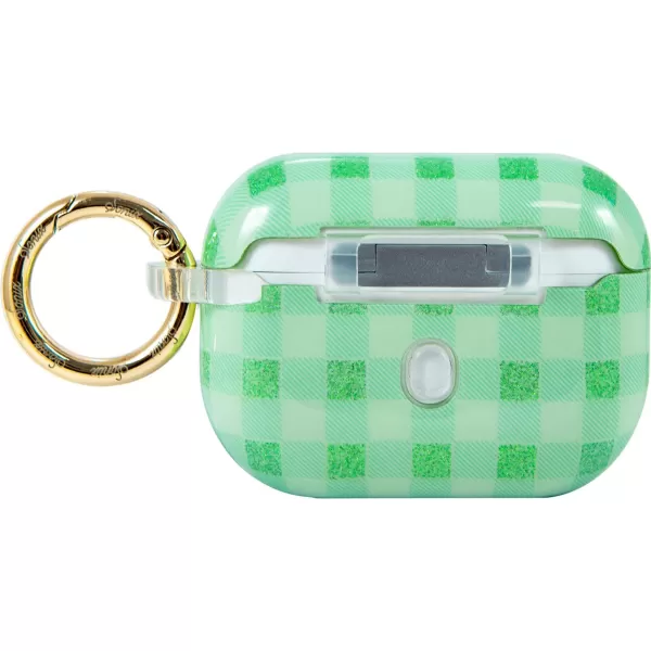 Sonix x Barbie Hard AirPods Pro Case with Keychain for AirPods Pro Palm ParadiseMinty Gingham