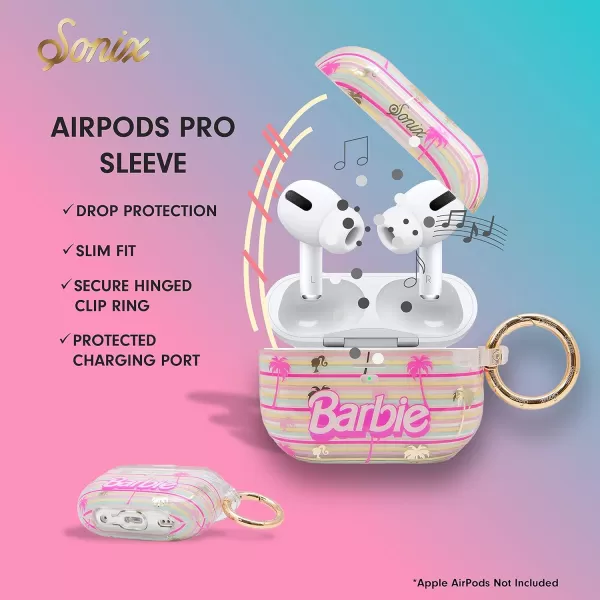 Sonix x Barbie Hard AirPods Pro Case with Keychain for AirPods Pro Palm ParadisePalm Paradise Barbie