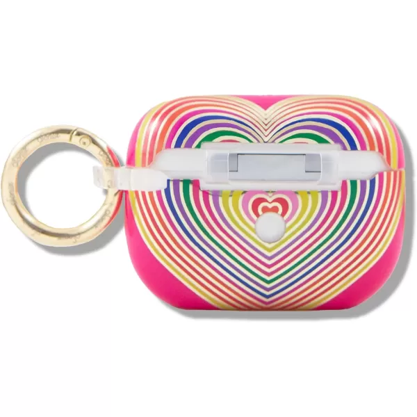 Sonix x Barbie Hard AirPods Pro Case with Keychain for AirPods Pro Palm ParadiseRainbow Hearts