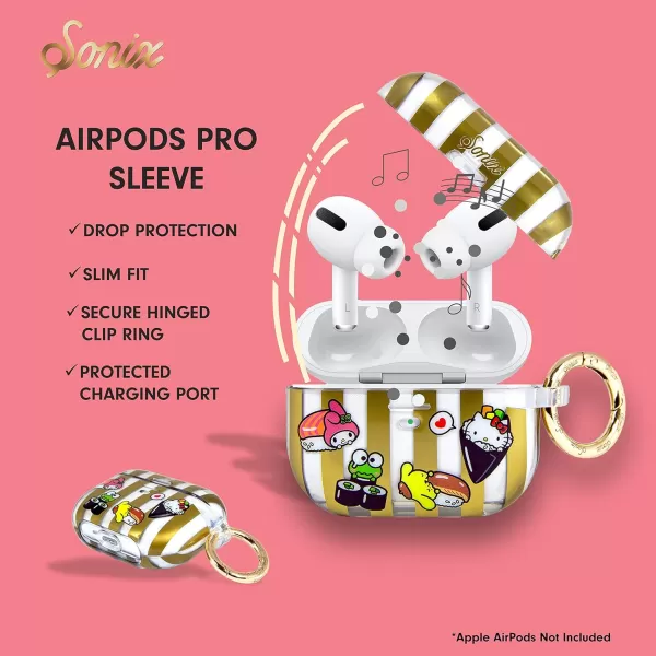 Sonix x Barbie Hard AirPods Pro Case with Keychain for AirPods Pro Palm ParadiseSushi