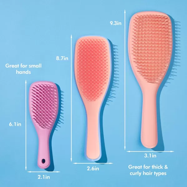 Tangle Teezer x Barbie The Ultimate Detangling Brush Dry and Wet Hair Brush Detangler for All Hair Types Totally PinkApricot Blaze Ultimate Detangler