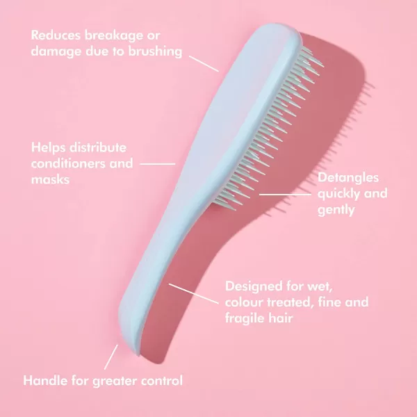 Tangle Teezer x Barbie The Ultimate Detangling Brush Dry and Wet Hair Brush Detangler for All Hair Types Totally PinkBlack Gloss Rasperry Pink Ultimate Detangler