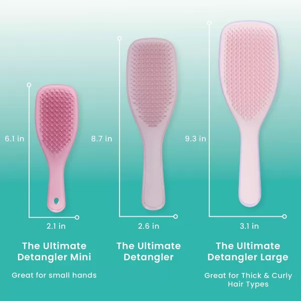 Tangle Teezer x Barbie The Ultimate Detangling Brush Dry and Wet Hair Brush Detangler for All Hair Types Totally PinkBubble Gum Large Ultimate Detangler