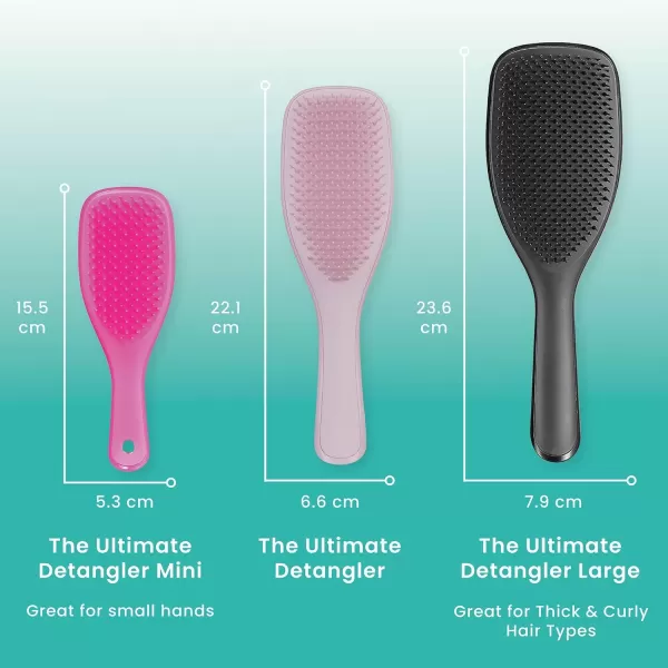 Tangle Teezer x Barbie The Ultimate Detangling Brush Dry and Wet Hair Brush Detangler for All Hair Types Totally PinkDopamine Pink Mini Ultimate Detangler