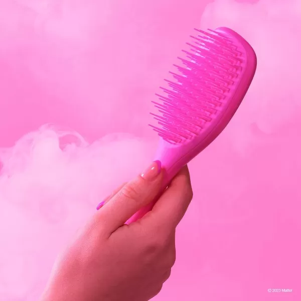 Tangle Teezer x Barbie The Ultimate Detangling Brush Dry and Wet Hair Brush Detangler for All Hair Types Totally PinkDopamine Pink Mini Ultimate Detangler