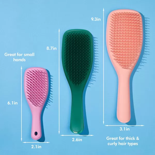 Tangle Teezer x Barbie The Ultimate Detangling Brush Dry and Wet Hair Brush Detangler for All Hair Types Totally PinkGreen Jungle Ultimate Detangler