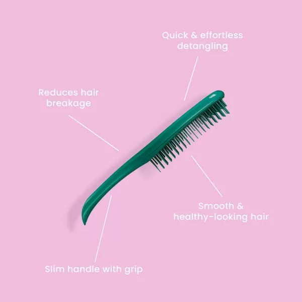 Tangle Teezer x Barbie The Ultimate Detangling Brush Dry and Wet Hair Brush Detangler for All Hair Types Totally PinkGreen Jungle Ultimate Detangler