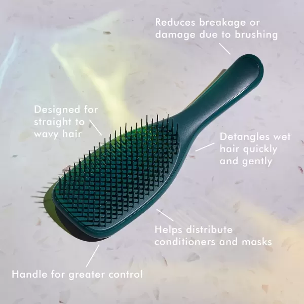 Tangle Teezer x Barbie The Ultimate Detangling Brush Dry and Wet Hair Brush Detangler for All Hair Types Totally PinkGreen Jungle regular