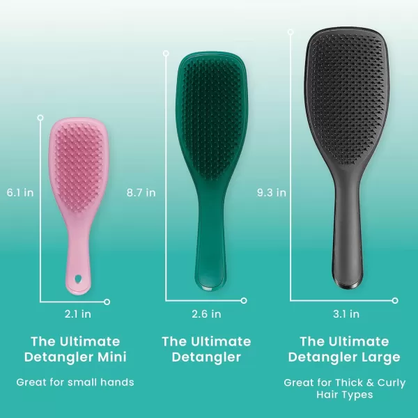 Tangle Teezer x Barbie The Ultimate Detangling Brush Dry and Wet Hair Brush Detangler for All Hair Types Totally PinkGreen Jungle regular