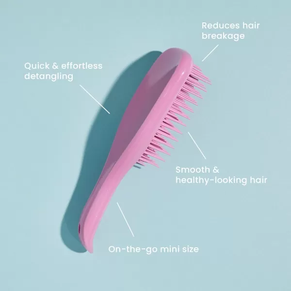 Tangle Teezer x Barbie The Ultimate Detangling Brush Dry and Wet Hair Brush Detangler for All Hair Types Totally PinkLavander Mini Ultimate Detangler