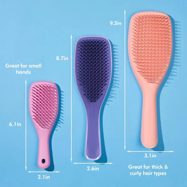 Tangle Teezer x Barbie The Ultimate Detangling Brush Dry and Wet Hair Brush Detangler for All Hair Types Totally PinkLilac Purple Ultimate Detangler