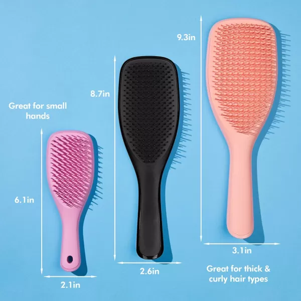 Tangle Teezer x Barbie The Ultimate Detangling Brush Dry and Wet Hair Brush Detangler for All Hair Types Totally PinkLiquorice Black Ultimate Detangler