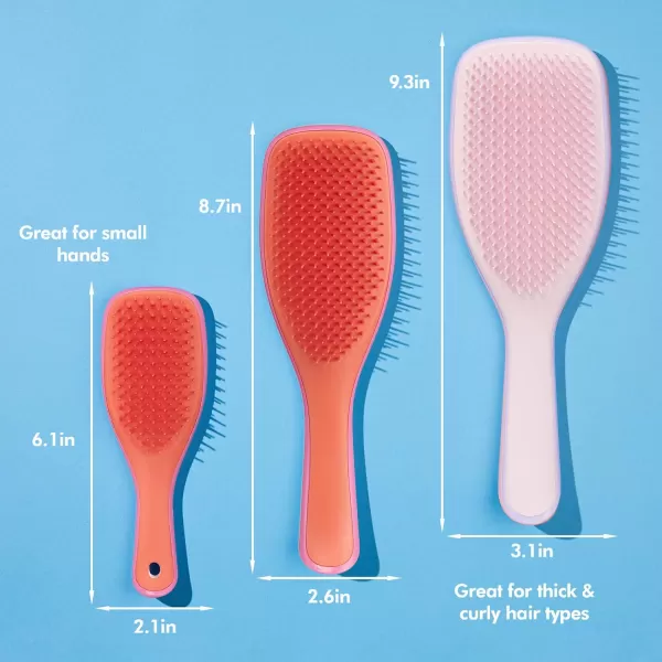 Tangle Teezer x Barbie The Ultimate Detangling Brush Dry and Wet Hair Brush Detangler for All Hair Types Totally PinkLollipop Mini Ultimate Detangler